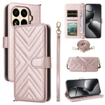 For Xiaomi 15T Pro Case with Shoulder / Wrist Strap Leather Phone Cover Stand Wallet