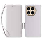 For Xiaomi 15T Pro Case Litchi Texture Wallet Leather Phone Cover with Wrist Strap