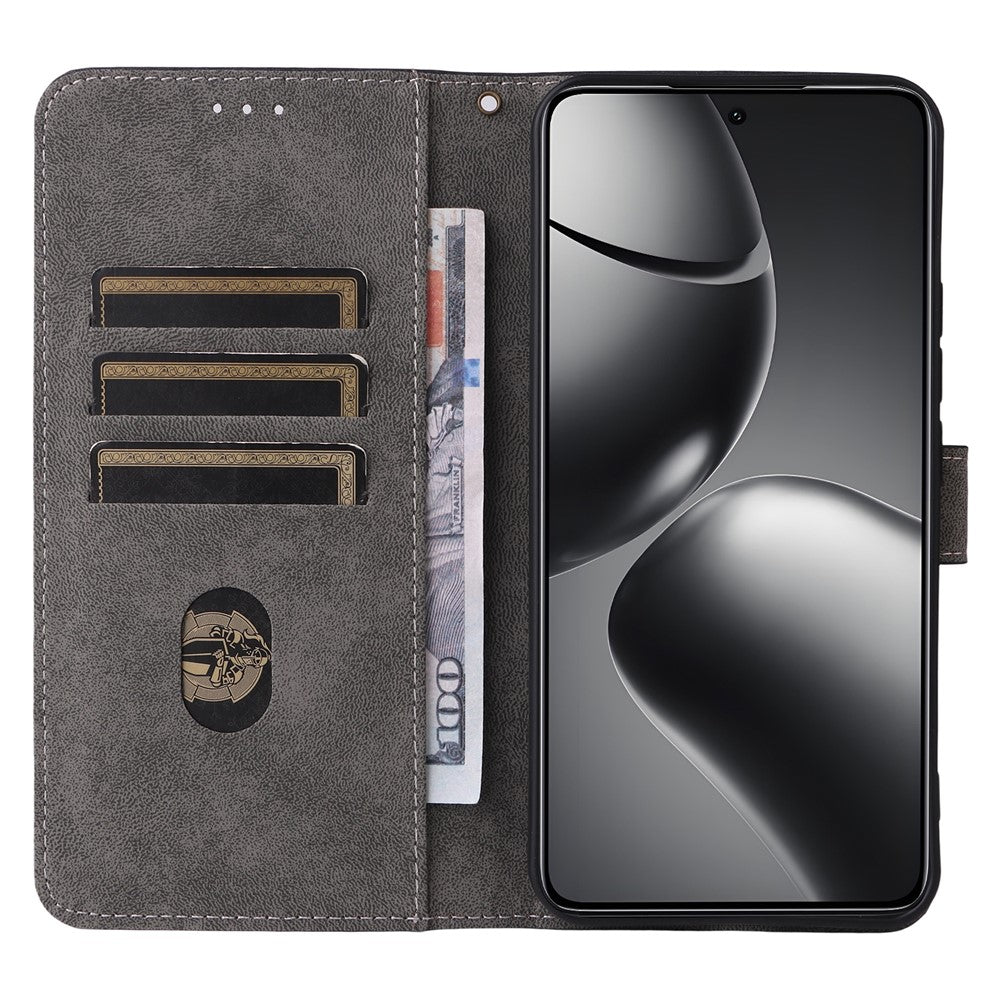 For Xiaomi 15T Pro Case Wallet RFID Blocking PU Leather Phone Cover Stand with Strap