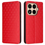For Xiaomi 15T Pro Case Wallet Rhombus Imprinted Leather Phone Cover