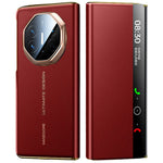 For Huawei Mate XTs Ultimate Case with View Window Auto Wake / Sleep PU Leather Flip Smart Phone Cover