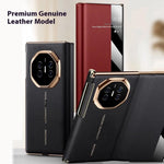 For Huawei Mate XTs Ultimate Case with View Window Auto Wake / Sleep PU Leather Flip Smart Phone Cover