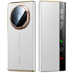 For Huawei Mate XTs Ultimate Case with View Window Auto Wake / Sleep PU Leather Flip Smart Phone Cover