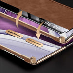 For Huawei Mate XTs Ultimate Smart Phone Case View Window Leather Cover with Auto Wake / Sleep