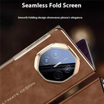 For Huawei Mate XTs Ultimate Smart Phone Case View Window Leather Cover with Auto Wake / Sleep