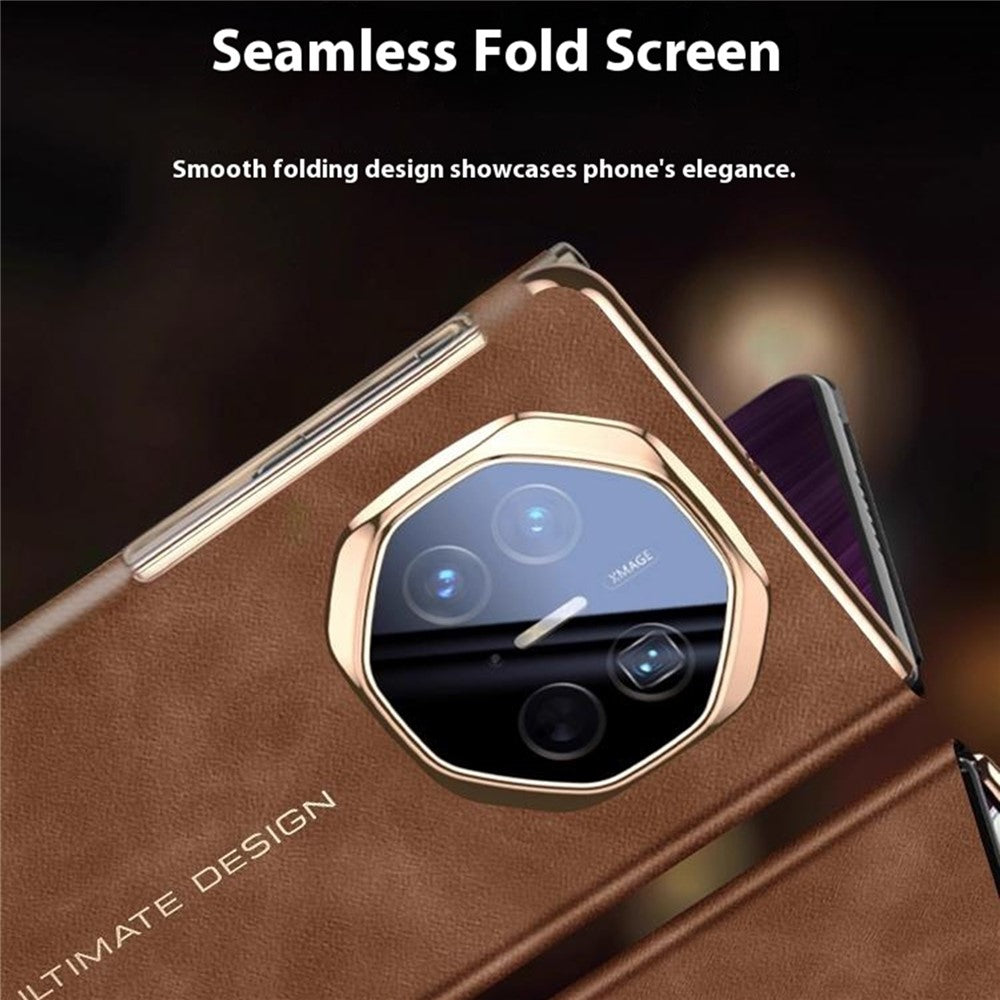 For Huawei Mate XTs Ultimate Smart Phone Case View Window Leather Cover with Auto Wake / Sleep