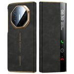 For Huawei Mate XTs Ultimate Smart Phone Case View Window Leather Cover with Auto Wake / Sleep