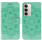 For Xiaomi Redmi 15 4G (EU) (171mm) Case Rhinestone Decor PU Leather Mandala Imprint Phone Cover with Wrist Strap