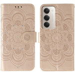 For Xiaomi Redmi 15 4G (EU) (171mm) Case Rhinestone Decor PU Leather Mandala Imprint Phone Cover with Wrist Strap