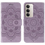 For Xiaomi Redmi 15 4G (EU) (171mm) Case Rhinestone Decor PU Leather Mandala Imprint Phone Cover with Wrist Strap