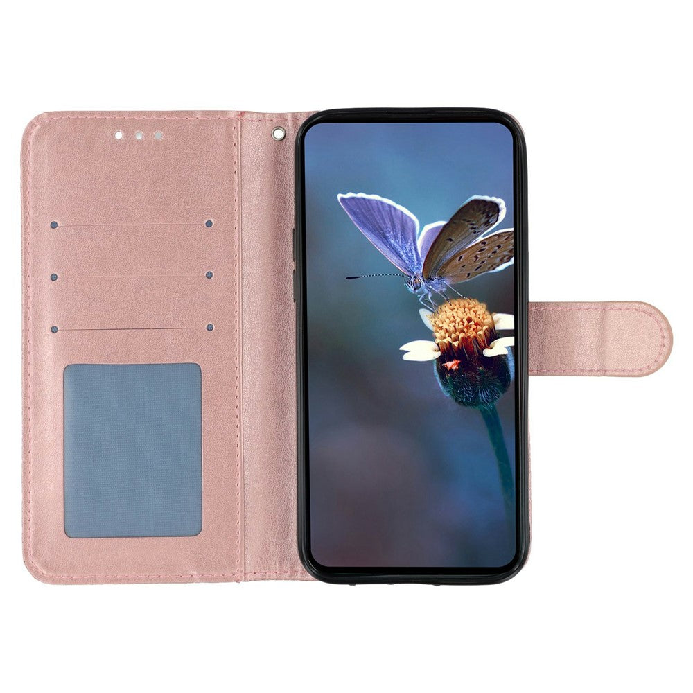 For Xiaomi Redmi 15 4G (EU) (171mm) Case Lace Flowers PU Leather Flip Wallet Phone Cover