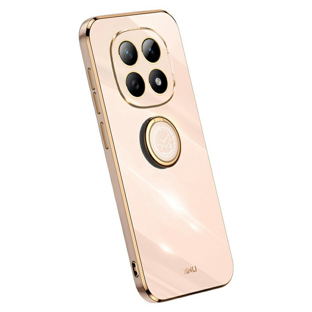 XINLI For Xiaomi Poco M8 5G / Redmi Note 15 5G (Global) Case Ring Kickstand Electroplating TPU Phone Cover