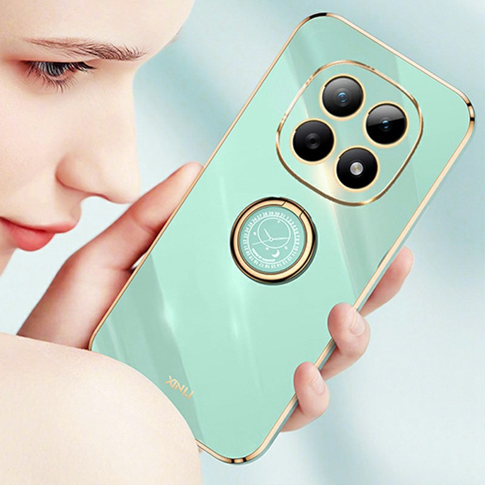 XINLI For Xiaomi Poco M8 5G / Redmi Note 15 5G (Global) Case Ring Kickstand Electroplating TPU Phone Cover