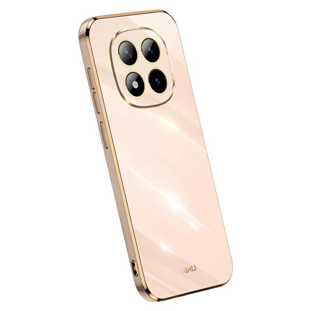XINLI För Xiaomi Redmi Note 15 Pro 5G (Global) Skal TPU mobilskal med Galvaniserad Ram