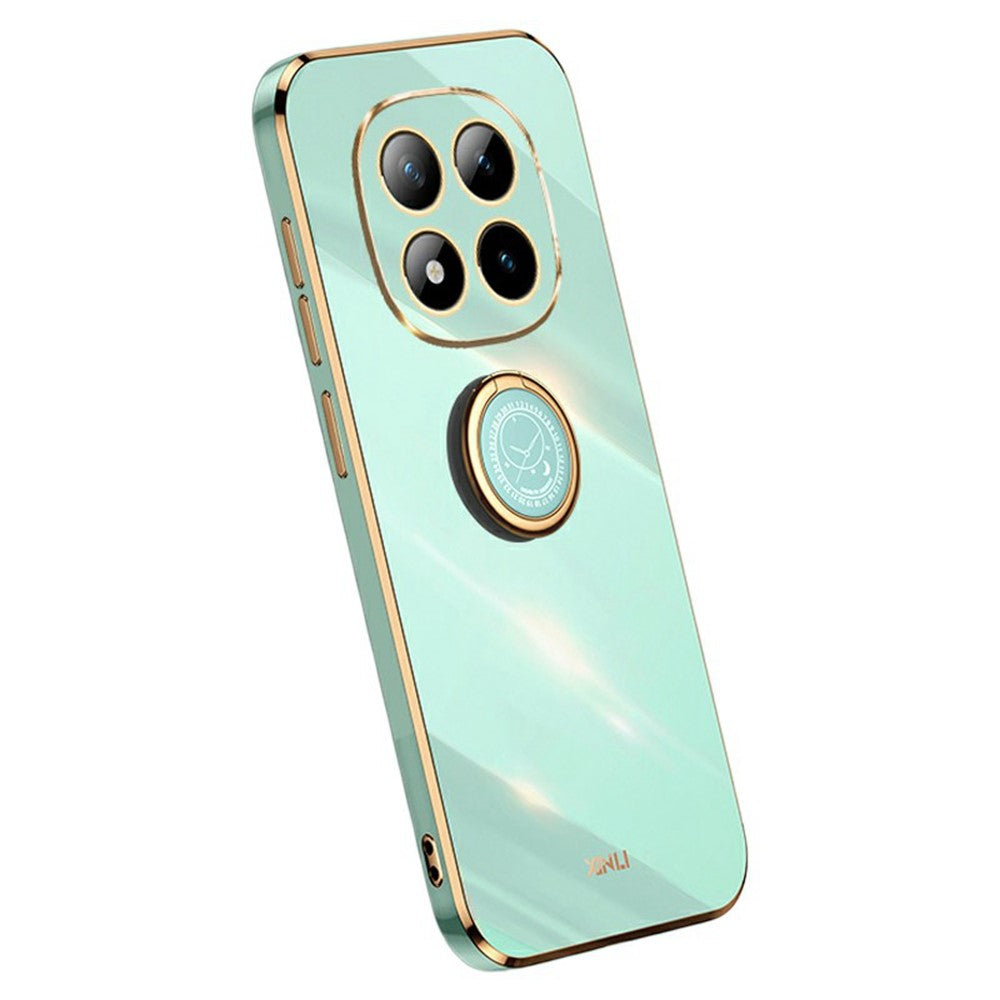 XINLI For Xiaomi Redmi Note 15 Pro 5G (Global) Case Ring Kickstand Electroplating TPU Phone Cover