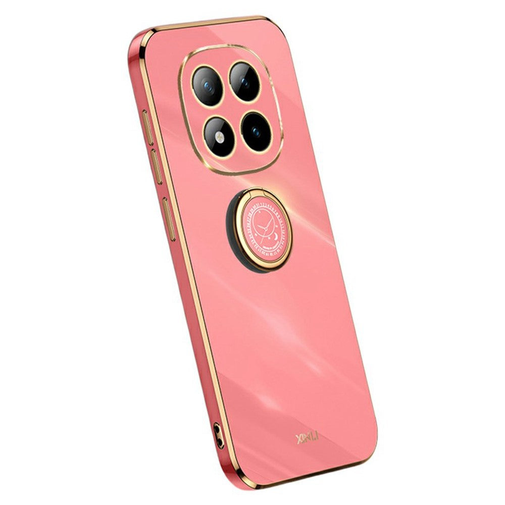 XINLI For Xiaomi Redmi Note 15 Pro 5G (Global) Case Ring Kickstand Electroplating TPU Phone Cover