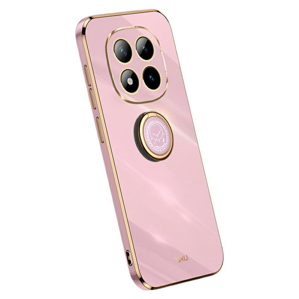 XINLI For Xiaomi Redmi Note 15 Pro 5G (Global) Case Ring Kickstand Electroplating TPU Phone Cover