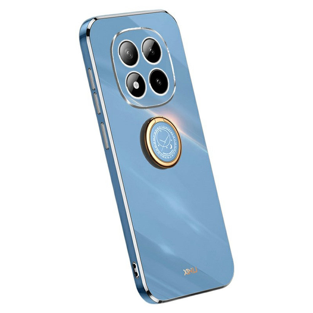XINLI For Xiaomi Redmi Note 15 Pro 5G (Global) Case Ring Kickstand Electroplating TPU Phone Cover