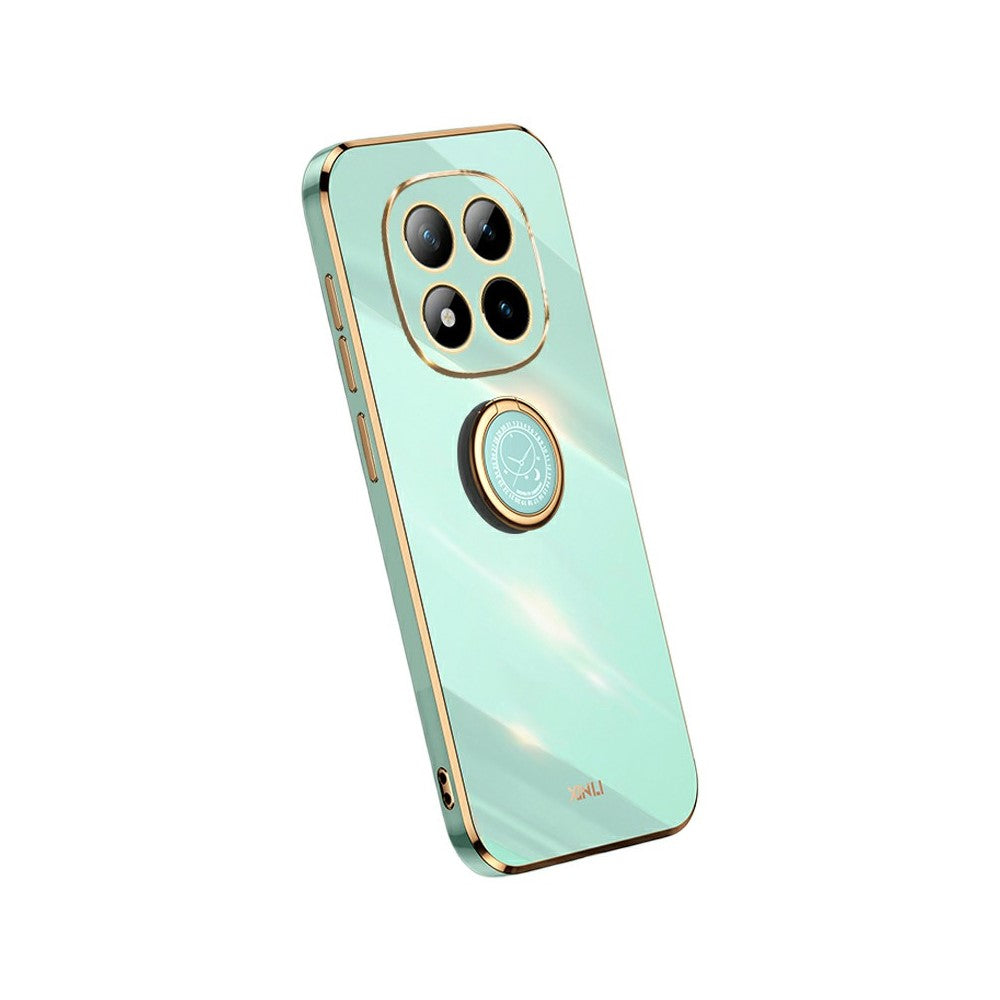 XINLI For Xiaomi Poco M8 Pro 5G / Redmi Note 15 Pro+ 5G (Global) Case Ring Kickstand Electroplating TPU Phone Cover
