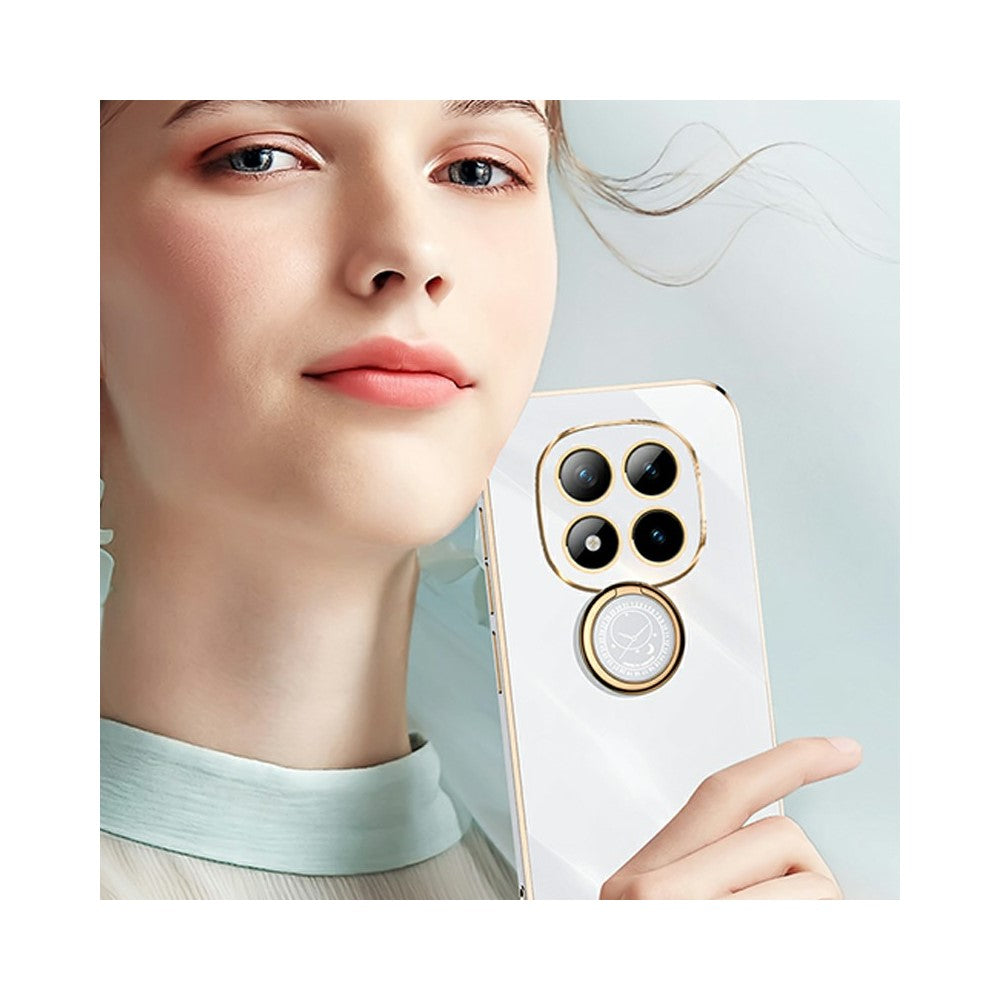 XINLI For Xiaomi Poco M8 Pro 5G / Redmi Note 15 Pro+ 5G (Global) Case Ring Kickstand Electroplating TPU Phone Cover