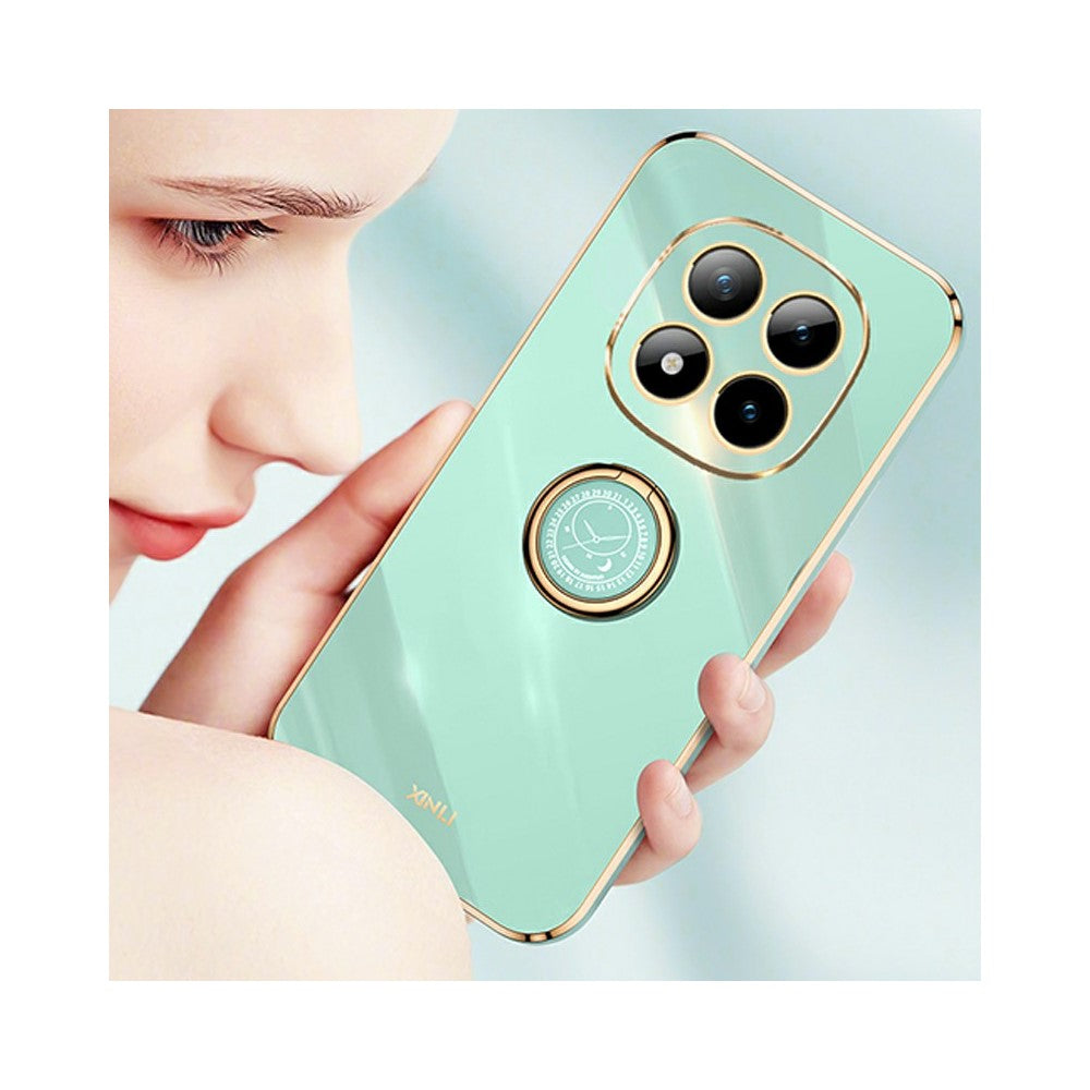 XINLI For Xiaomi Poco M8 Pro 5G / Redmi Note 15 Pro+ 5G (Global) Case Ring Kickstand Electroplating TPU Phone Cover