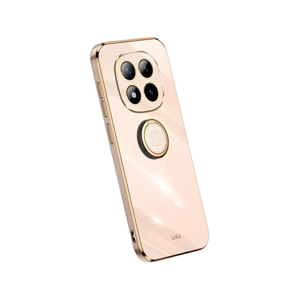XINLI For Xiaomi Poco M8 Pro 5G / Redmi Note 15 Pro+ 5G (Global) Case Ring Kickstand Electroplating TPU Phone Cover