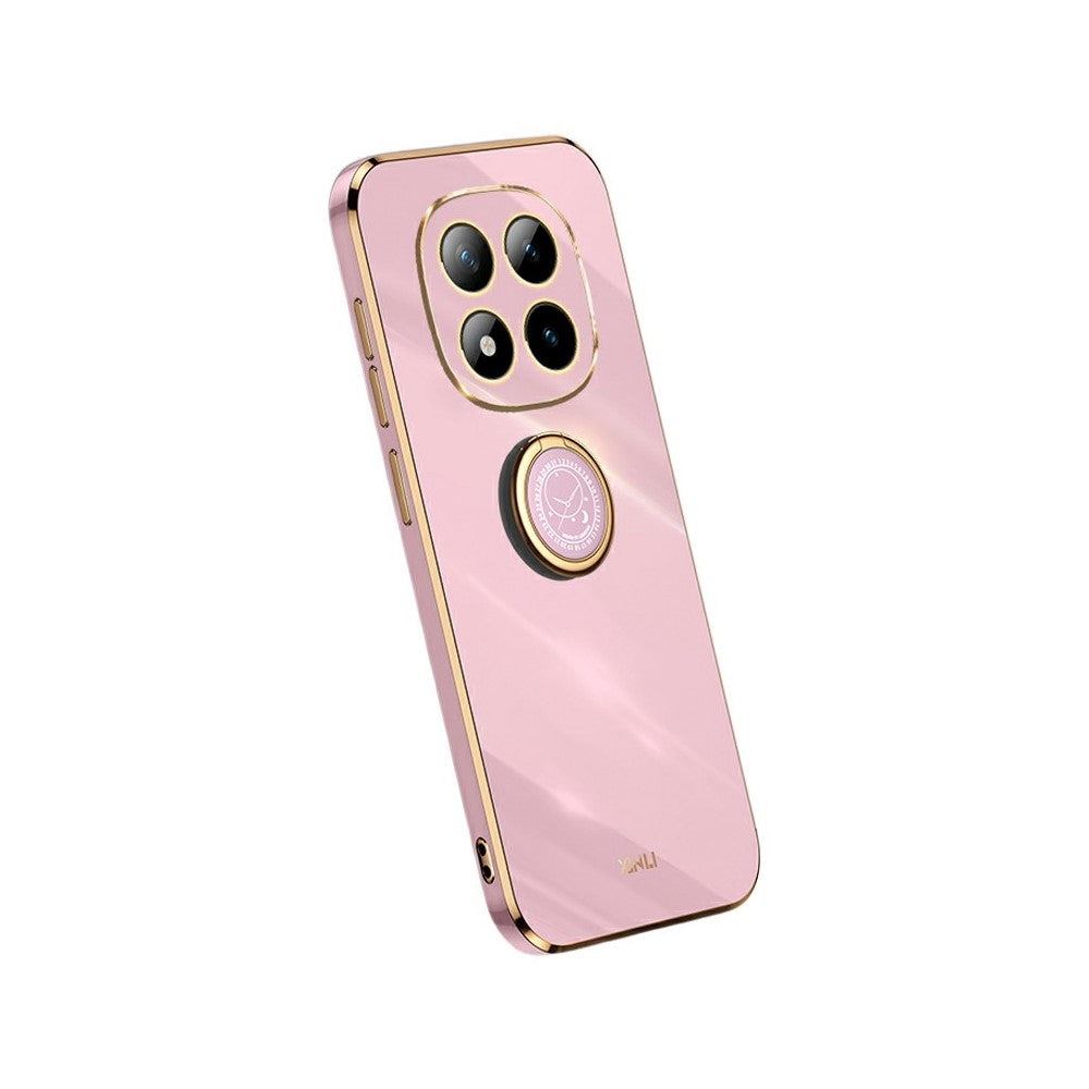 XINLI For Xiaomi Poco M8 Pro 5G / Redmi Note 15 Pro+ 5G (Global) Case Ring Kickstand Electroplating TPU Phone Cover