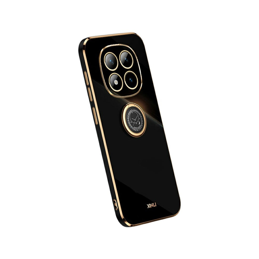 XINLI For Xiaomi Poco M8 Pro 5G / Redmi Note 15 Pro+ 5G (Global) Case Ring Kickstand Electroplating TPU Phone Cover
