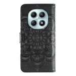 For Xiaomi Poco M8 5G / Redmi Note 15 5G (Global) / 15 4G (Global) Case PU Leather Mandala Imprinted Design Wallet Phone Cover with Wrist Strap