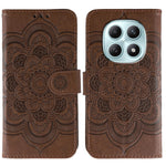 For Xiaomi Poco M8 5G / Redmi Note 15 5G (Global) / 15 4G (Global) Case PU Leather Mandala Imprinted Design Wallet Phone Cover with Wrist Strap