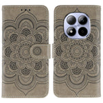Xiaomi Redmi Note 15 Pro 5G (Global) fodral i PU-läder med mandala-präglad design och plånboksfodral med handledsrem