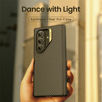 NILLKIN Til Samsung Galaxy Z Fold7 5G Magnetisk Cover Kulfibertekstur TPU + PC Stødsikkert Telefoncover