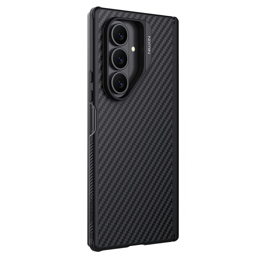 NILLKIN Til Samsung Galaxy Z Fold7 5G Magnetisk Cover Kulfibertekstur TPU + PC Stødsikkert Telefoncover