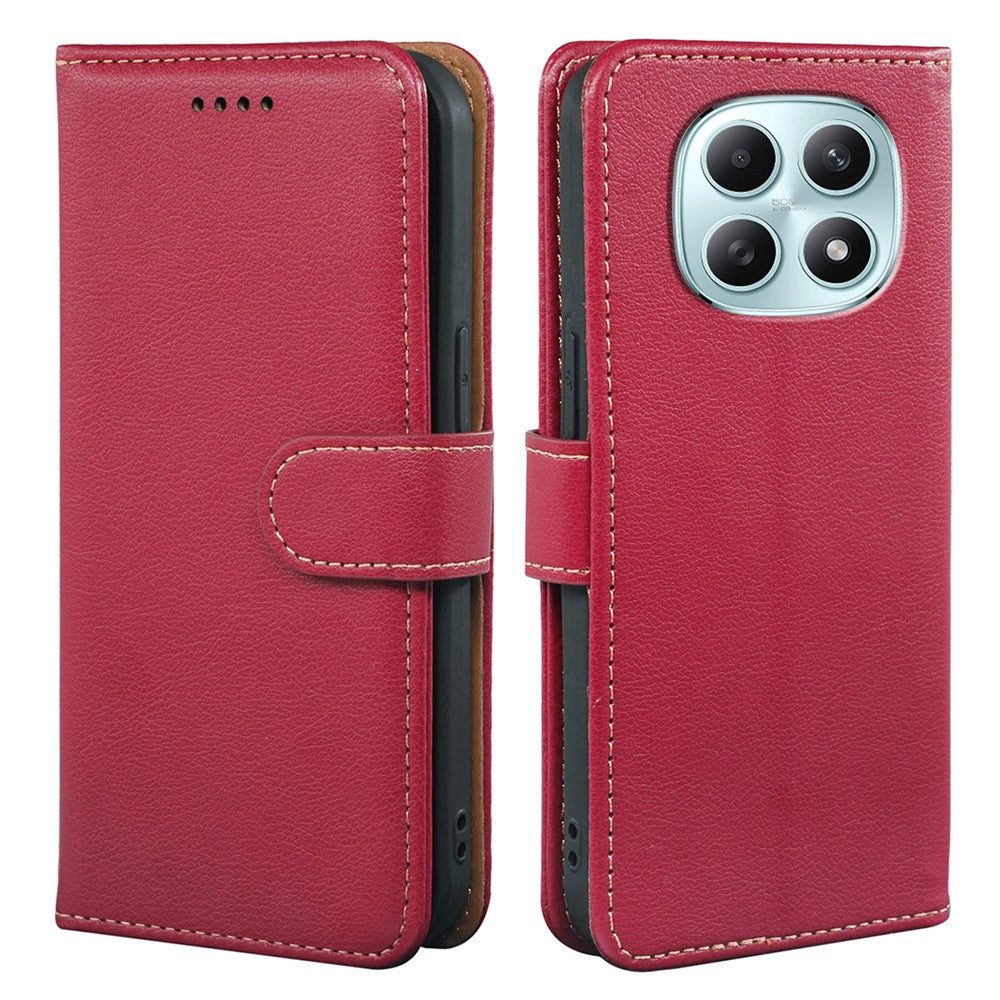 For Xiaomi Poco M8 5G / Redmi Note 15 5G (Global) / 15 4G (Global) Case RFID Blocking Wallet Litchi Texture Leather Phone Cover Magnetic Clasp
