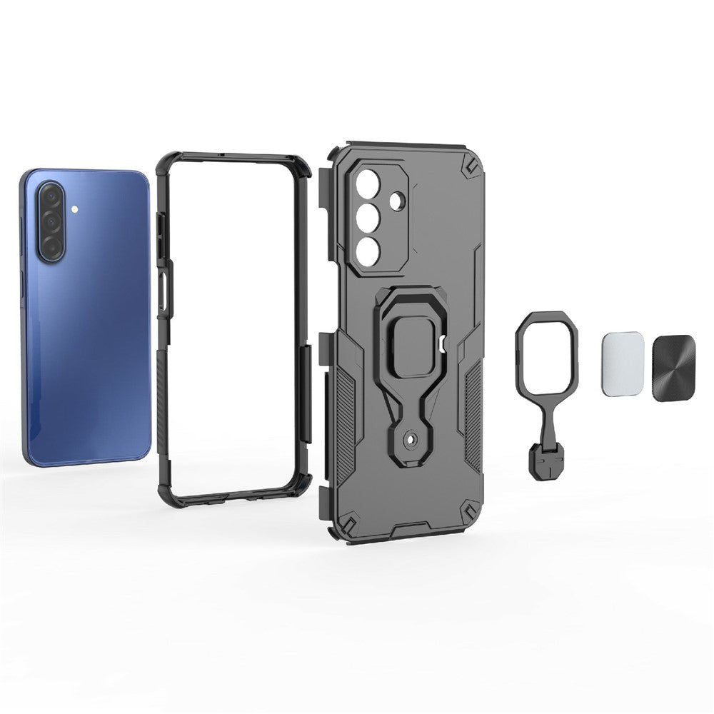 For Samsung Galaxy A18 5G / A18 4G / A17 5G / A17 4G Case Rotatable Ring Kickstand PC + TPU Shockproof Phone Cover
