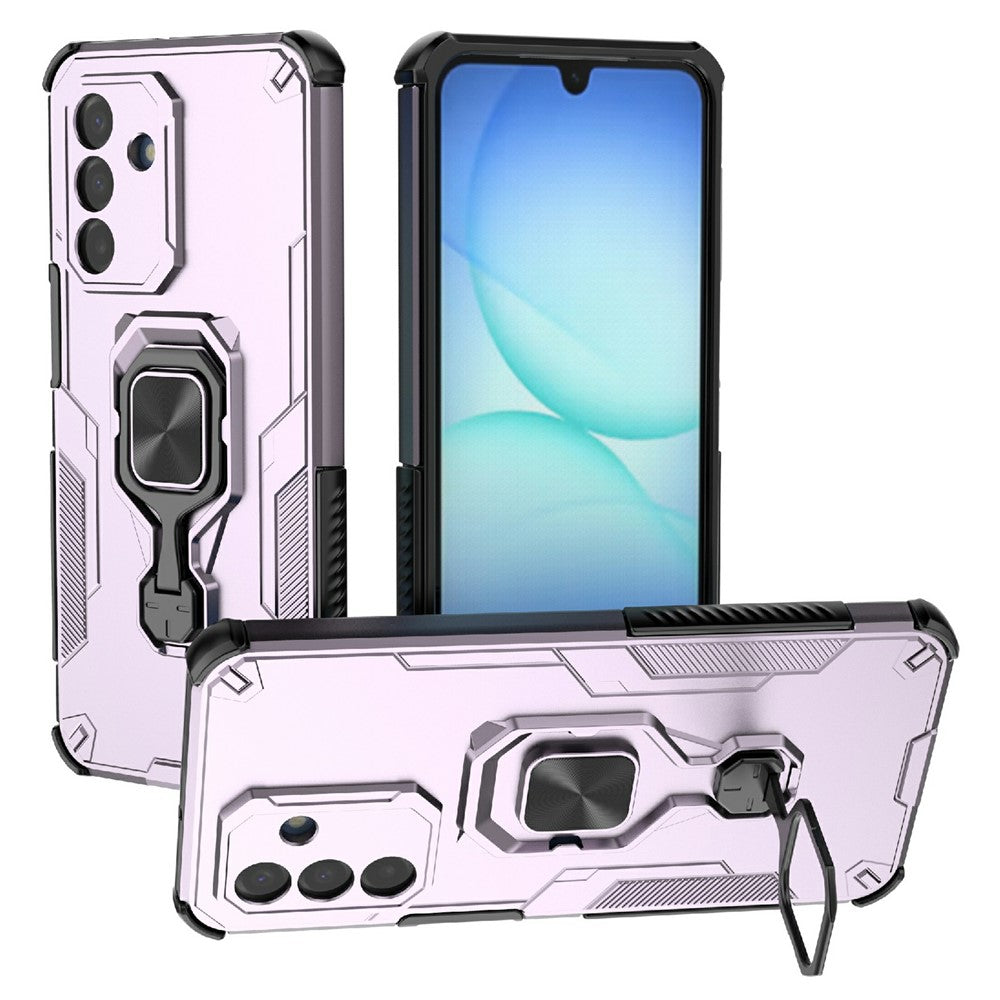 For Samsung Galaxy A18 5G / A18 4G / A17 5G / A17 4G Case Rotatable Ring Kickstand PC + TPU Shockproof Phone Cover
