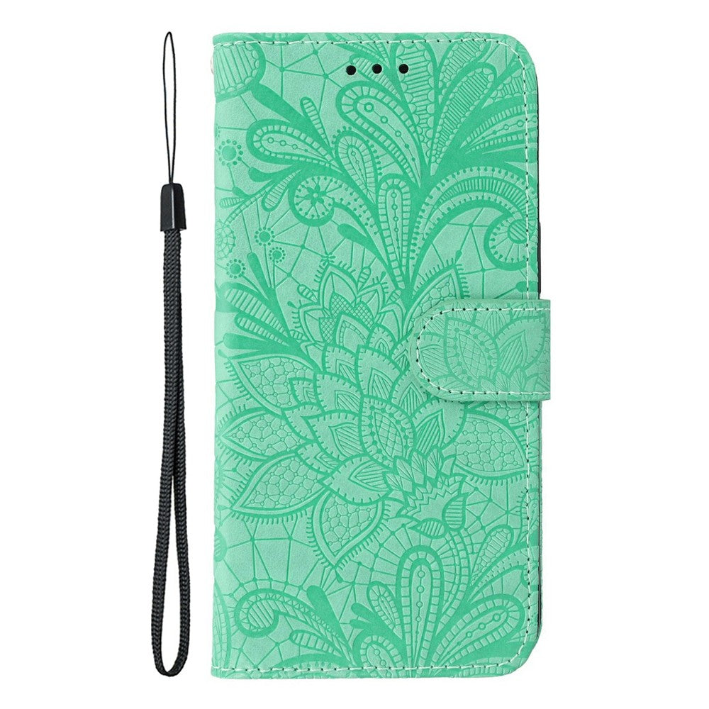 Xiaomi Poco M8 5G / Redmi Note 15 5G (Global) / 15 4G (Global) Fodral Spetsblommor PU-läder Flip Plånboksfodral