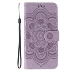 For Xiaomi Poco M8 5G / Redmi Note 15 5G (Global) / 15 4G (Global) Case Rhinestone Decor PU Leather Mandala Imprint Phone Cover with Wrist Strap