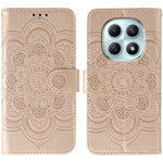 For Xiaomi Poco M8 5G / Redmi Note 15 5G (Global) / 15 4G (Global) Case Rhinestone Decor PU Leather Mandala Imprint Phone Cover with Wrist Strap