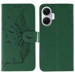 For Xiaomi Redmi Turbo 4 Pro 5G / Poco F7 5G Case Feather Imprint PU Leather Wallet Phone Cover
