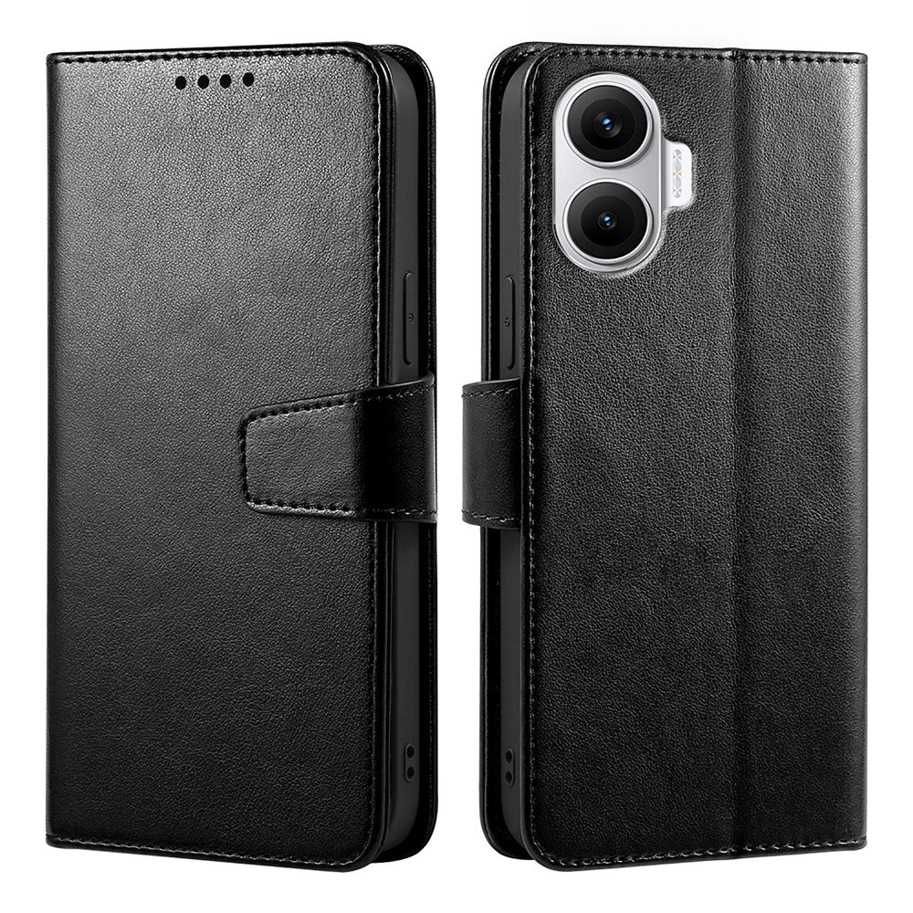 Xiaomi Redmi Turbo 4 Pro 5G / Poco F7 5G Fodral Stativ Korthållare Plånbok Läder mobilskal