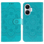For Xiaomi Redmi Turbo 4 Pro 5G  /  Poco F7 5G Case PU Leather Mandala Imprinted Design Wallet Phone Cover with Wrist Strap
