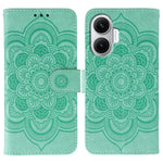 For Xiaomi Redmi Turbo 4 Pro 5G  /  Poco F7 5G Case PU Leather Mandala Imprinted Design Wallet Phone Cover with Wrist Strap
