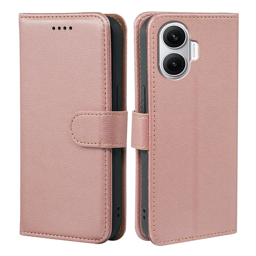 For Xiaomi Redmi Turbo 4 Pro 5G / Poco F7 5G Case RFID Blocking Wallet Litchi Texture Leather Phone Cover Magnetic Clasp