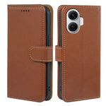 For Xiaomi Redmi Turbo 4 Pro 5G / Poco F7 5G Case RFID Blocking Wallet Litchi Texture Leather Phone Cover Magnetic Clasp