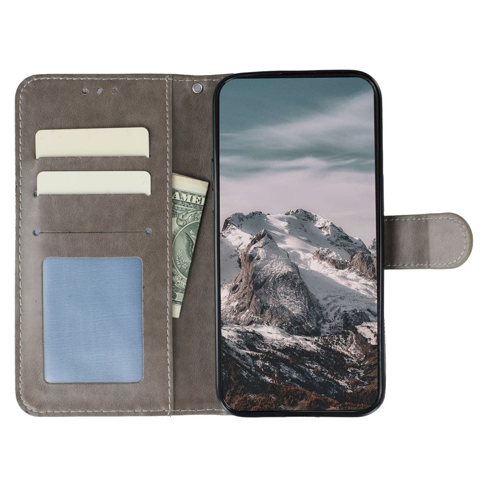 For Xiaomi Redmi Turbo 4 Pro 5G / Poco F7 5G Case Rhinestone Decor PU Leather Mandala Imprint Phone Cover with Wrist Strap
