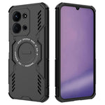 WANLONFENG For Xiaomi Redmi 15C 4G (EU) (173mm) / Xiaomi Redmi 15C 5G (EU) (173mm) Magnetic Case  DJ Series PC TPU Phone Cover with 2Pcs Tempered Glass Film