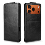 Til iPhone 18 Pro Max / 17 Pro Max Stand Case Magnetisk Lås Vertikal Flip Læder Telefoncover med Kreditkortholder