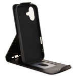 For iPhone 17 Stand Case Magnetic Clasp Vertical Flip Leather Phone Cover with Card Holder