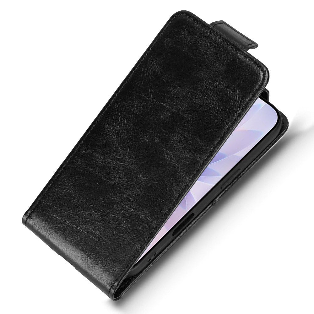 For iPhone 17 Stand Case Magnetic Clasp Vertical Flip Leather Phone Cover with Card Holder